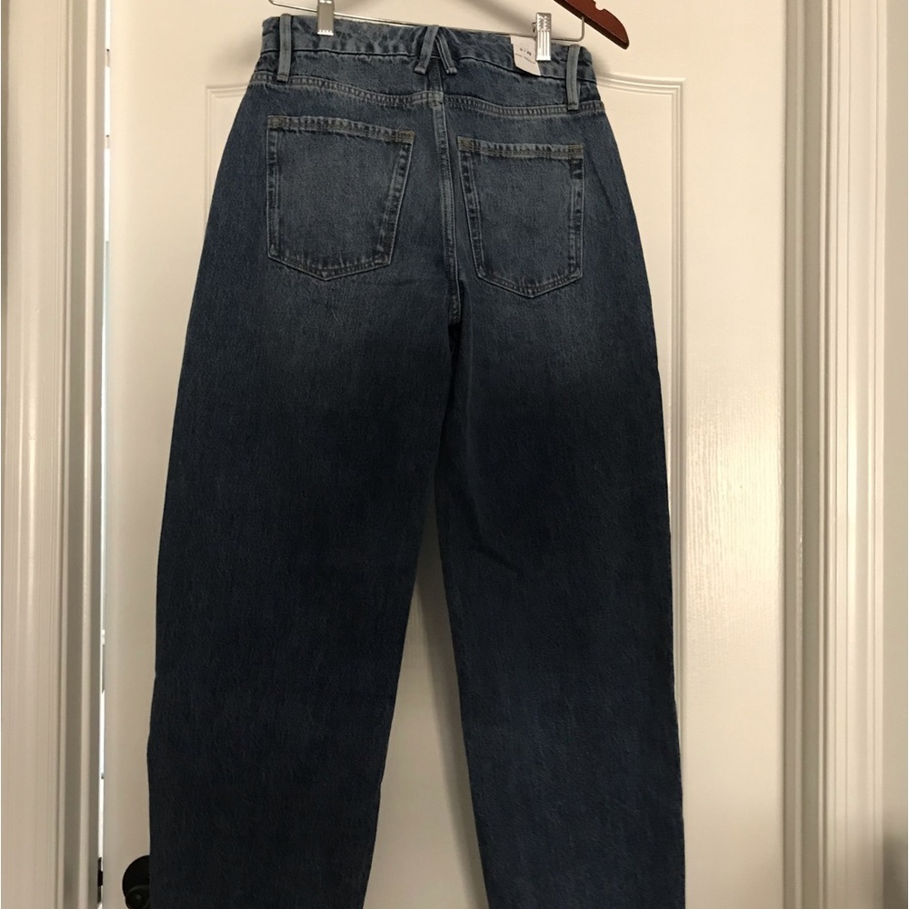 Good American Indigo Wide Leg Jeans